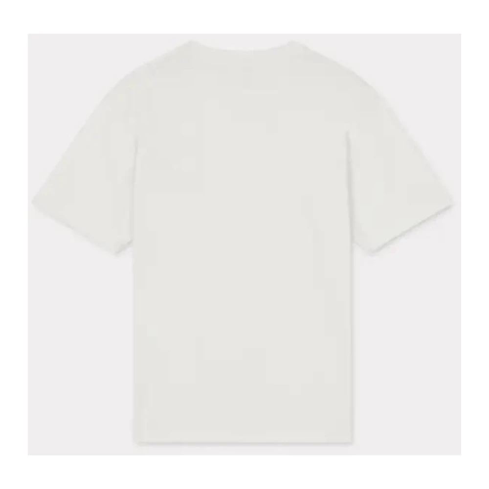 Kenzo Oranje Wit Korte Mouw Katoenen T-shirt White Heren