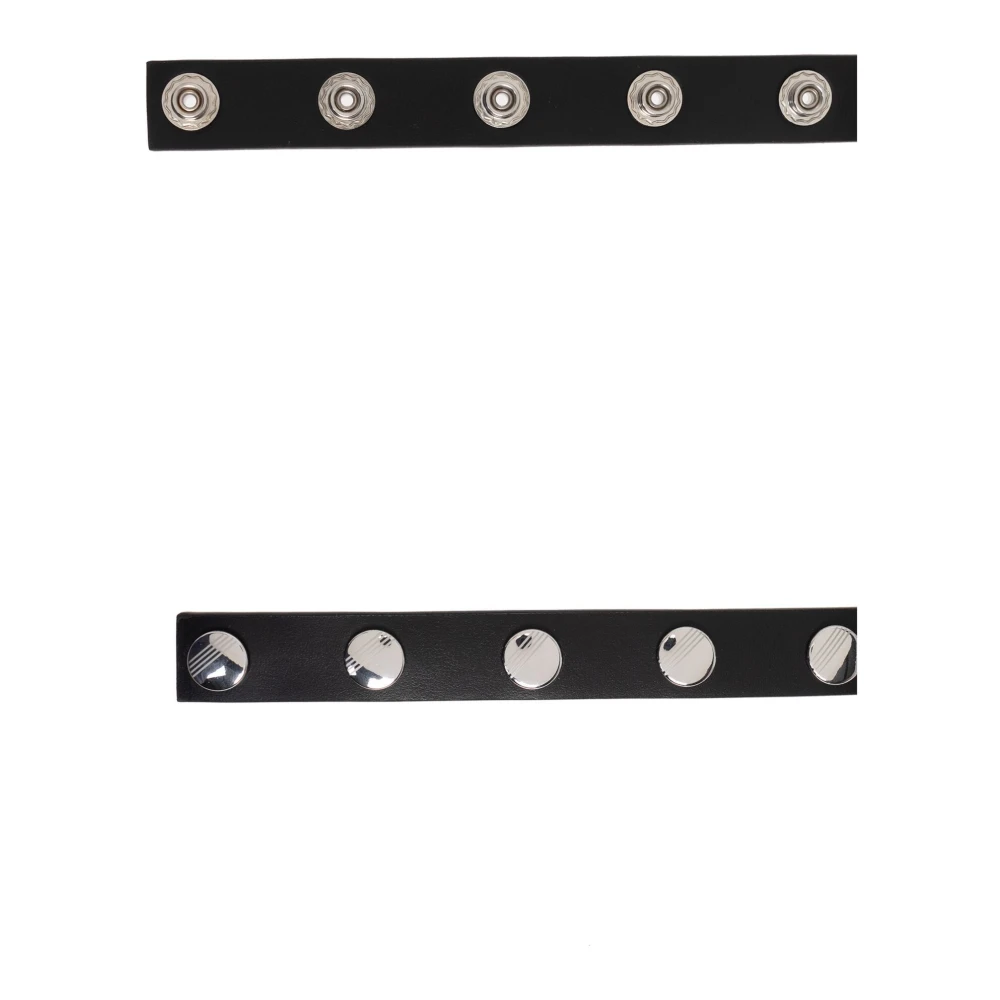 The Attico Leren Riem Black Dames