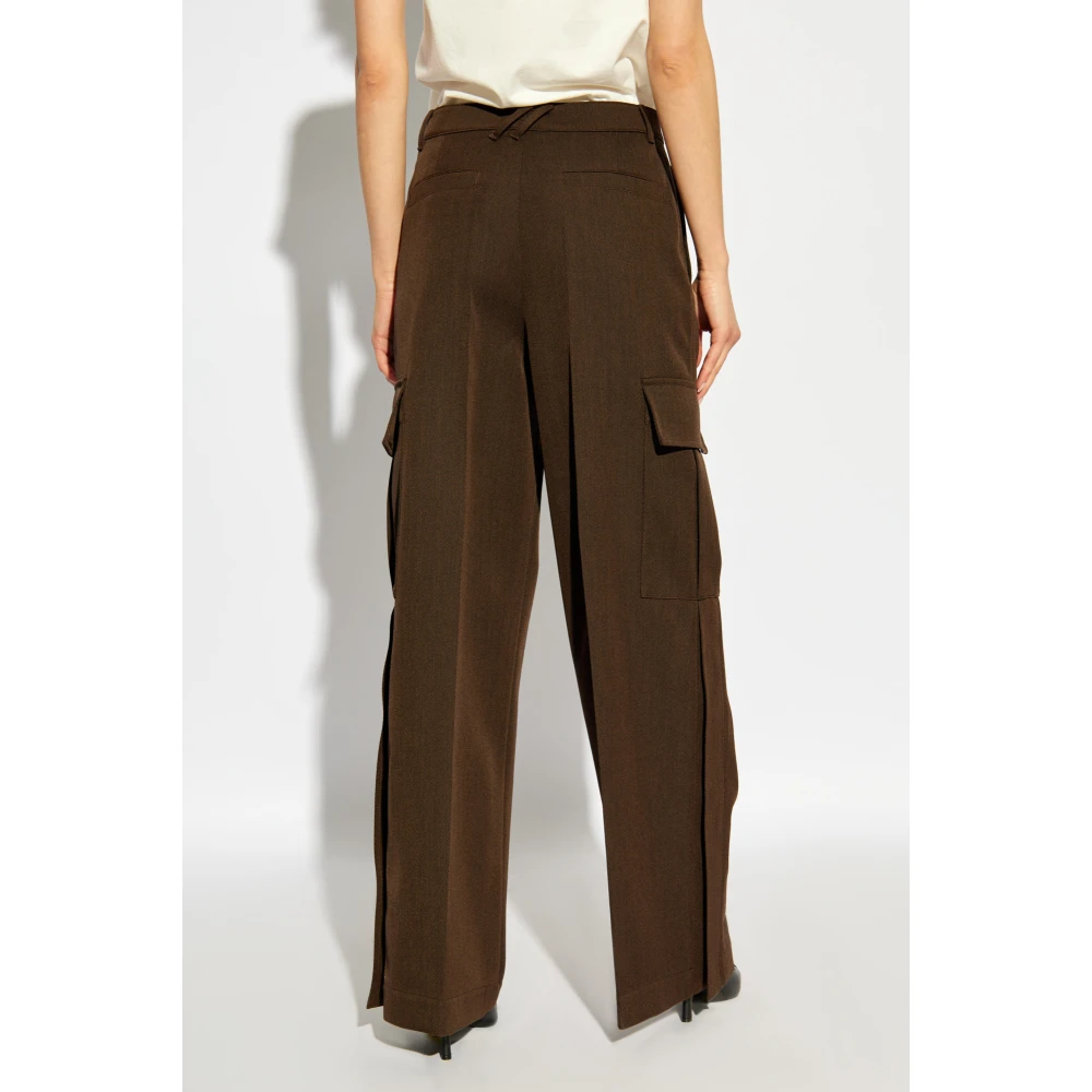 Burberry Wollen broek Brown Dames