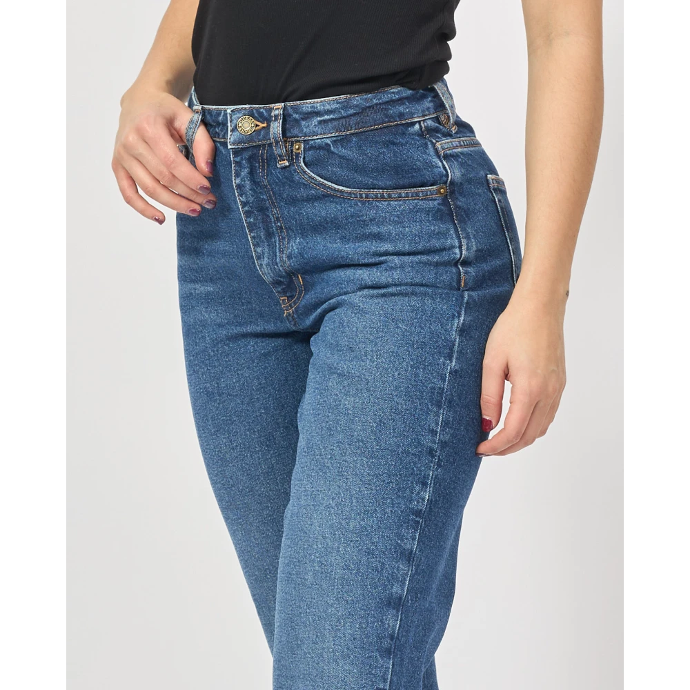 Guess Blauwe relaxed fit jeans met zakken Blue Dames