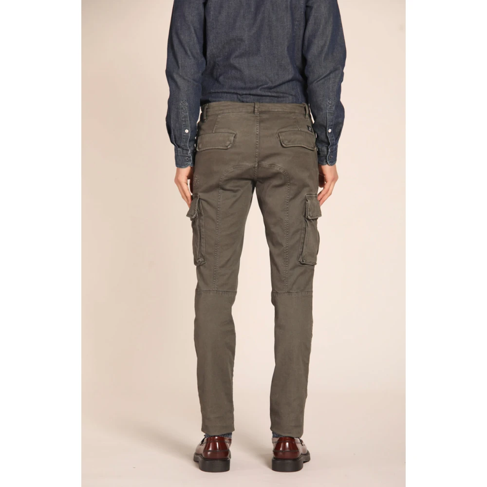Mason's Extra Slim Fit Cargo Broek Green Heren