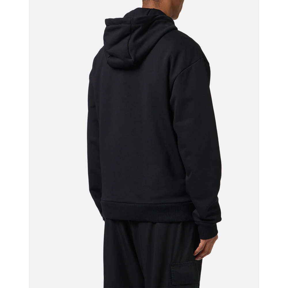 Iceberg Reguliere zwarte fit hoodie met SpongeBob print en logo borduursel Black Heren