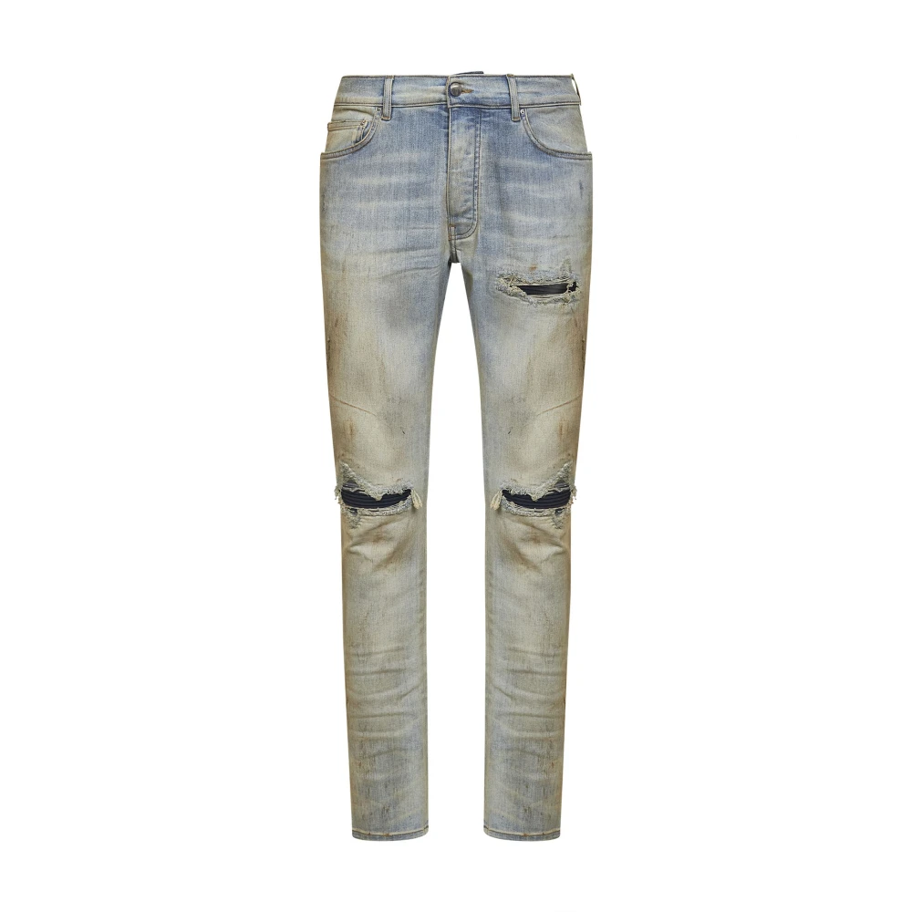 Amiri Men's Gray Straight Fit Jeans, W38, Mx1 Jean