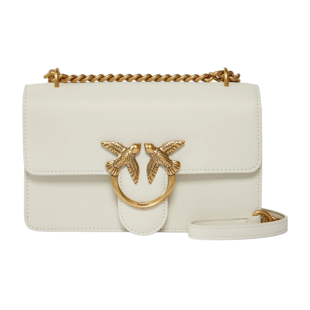Pinko Love tas met metalen gesp White Dames