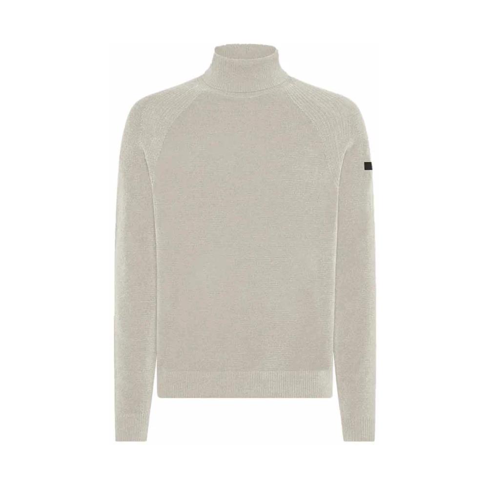 RRD Velvet Turtleneck Sweater Beige, Herr