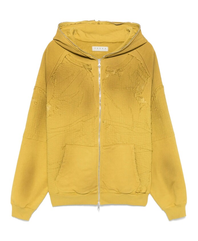 sweat-a-capuche-a-fermeture-eclair-moutarde