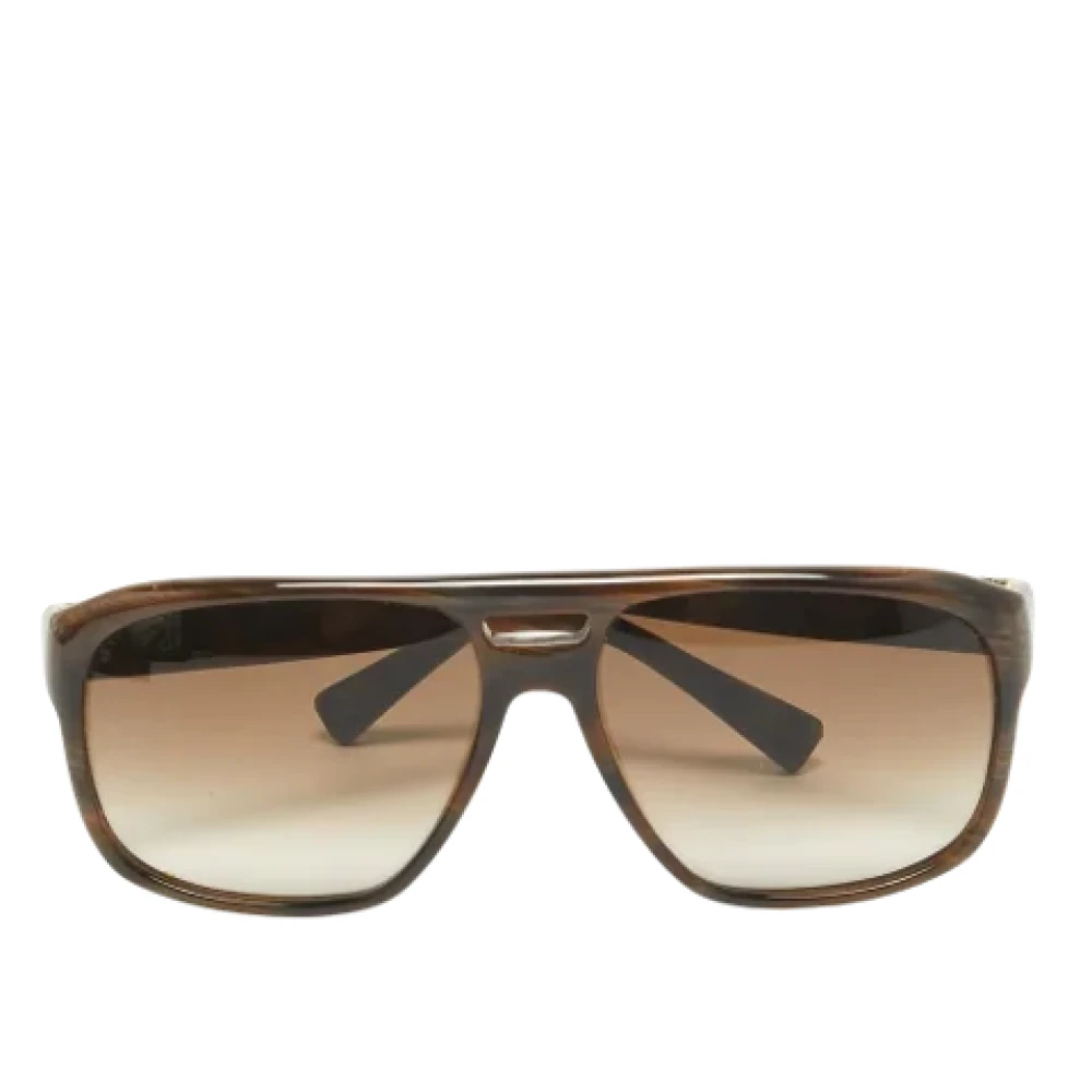 Yves Saint Laurent Vintage Pre-owned Acetate sunglasses Brown Heren