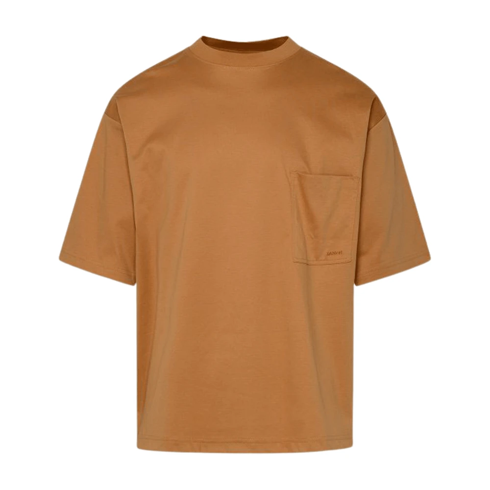 Lanvin Bruin Latte Zak T-shirt Brown Heren