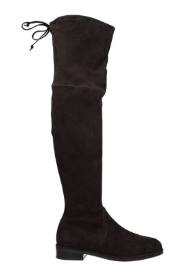 bottes-plates-en-cuir-marron