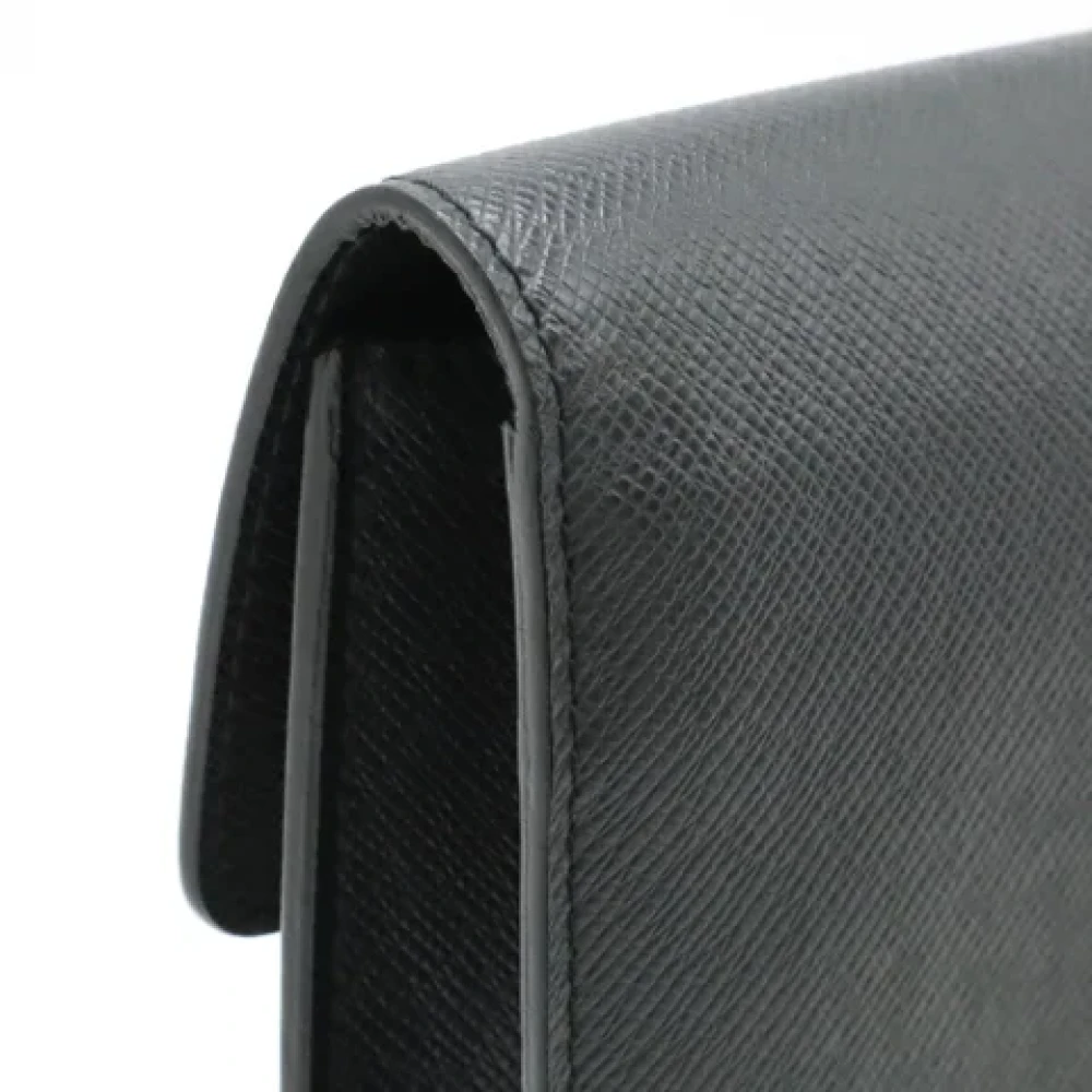 Louis Vuitton Vintage Pre-owned Leather clutches Black Dames