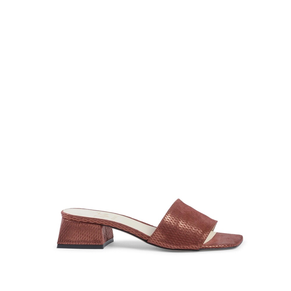 Sandalias discount marrones tacon