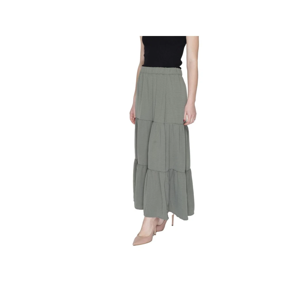 Jacqueline de Yong Groene Maxi Rok voor Lente Zomer Green Dames