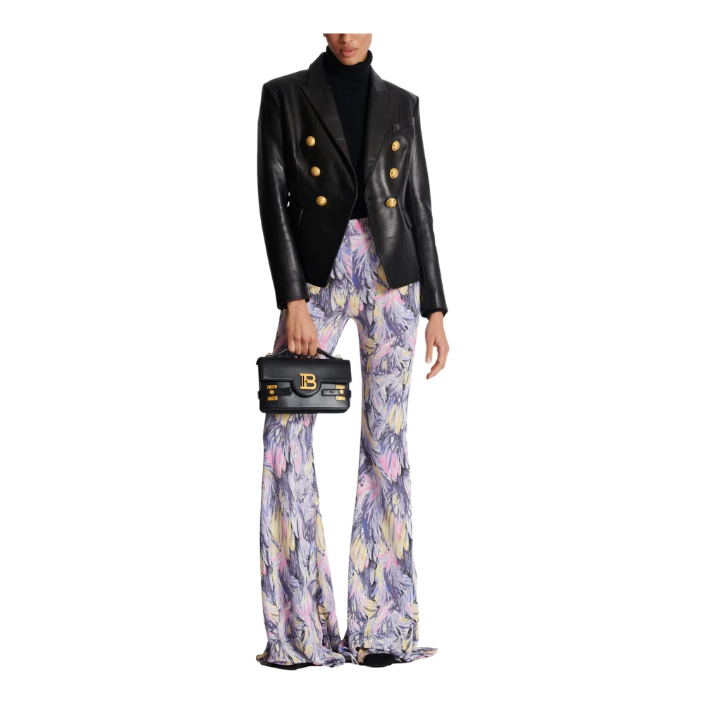 Balmain Gebreide coltrui Black Dames