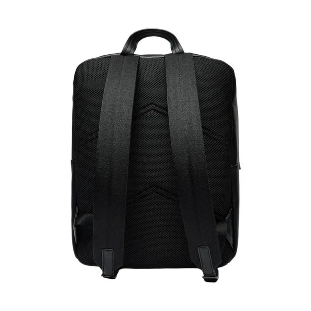 Calvin Klein Moderne Zwarte Polyurethaan Rugzak Black Heren