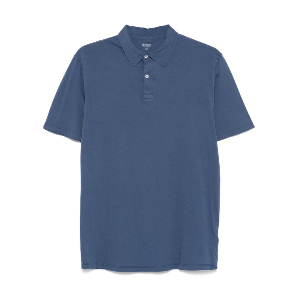 Hartford Blauwe T-shirts en Polo's met Korte Mouwen Blue Heren