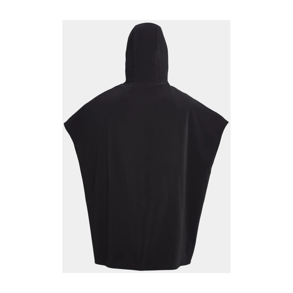 Stutterheim Matte Regenponcho voor Vrouwen Black Dames