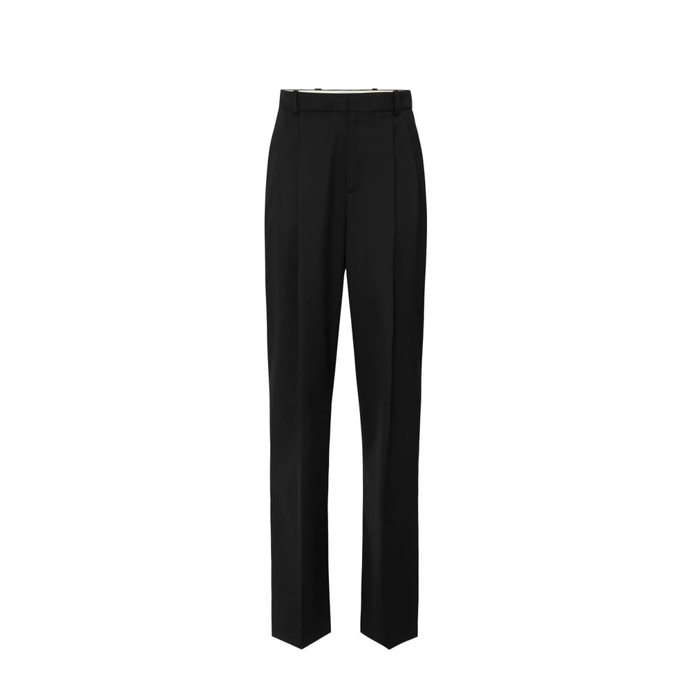 Elisabetta Franchi Kvinno Svart Byxor Dam, L, Bomull, Cool Wool Byxor