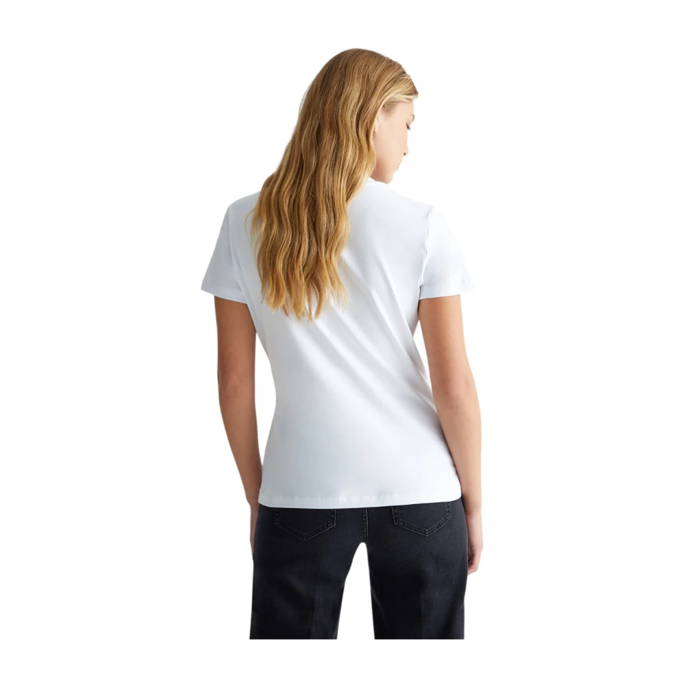 Liu Jo Casual Katoenen T-shirt White Dames