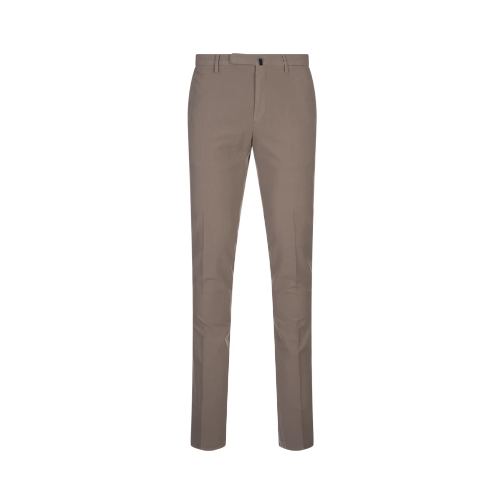 Incotex Slim Fit Doeskin Broek Grijs Gray Heren