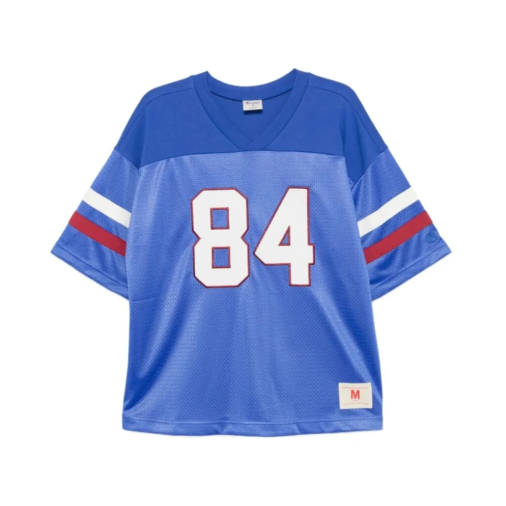 Champion Men's Blue T-Shirts, S, V-Neck T-Shirt