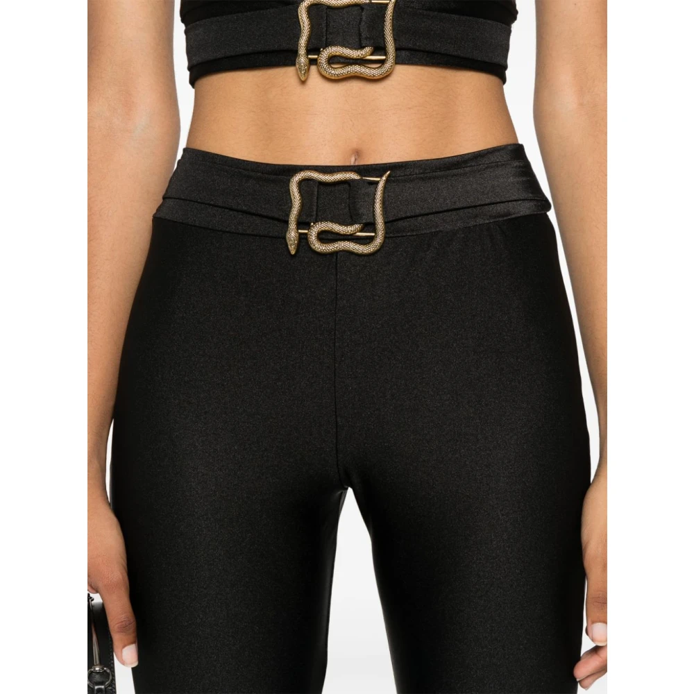 Just Cavalli Zwarte Leggings voor Vrouwen Aw24 Black Dames