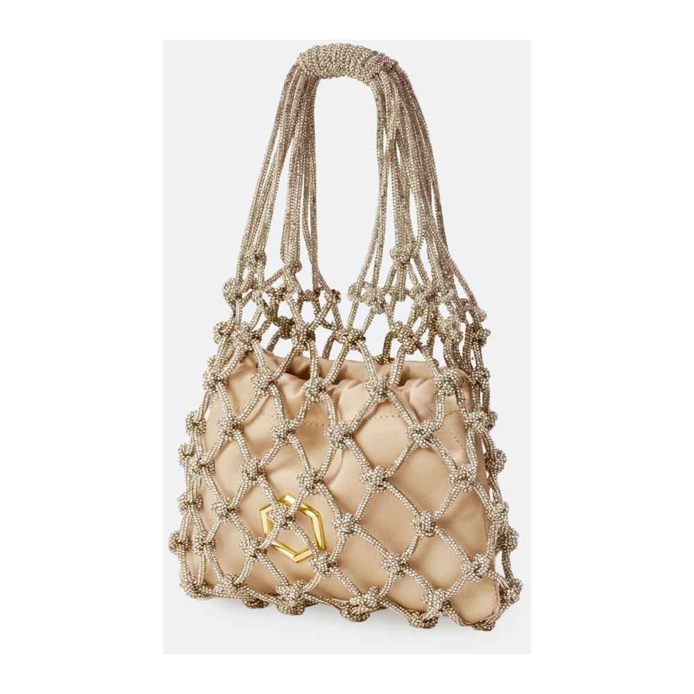 Hibourama Iconische Carrie Mini Tas in Golden Shadow Yellow Dames