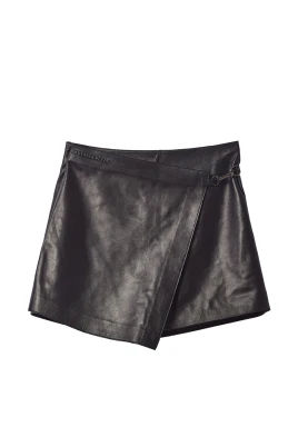 Läder Skort