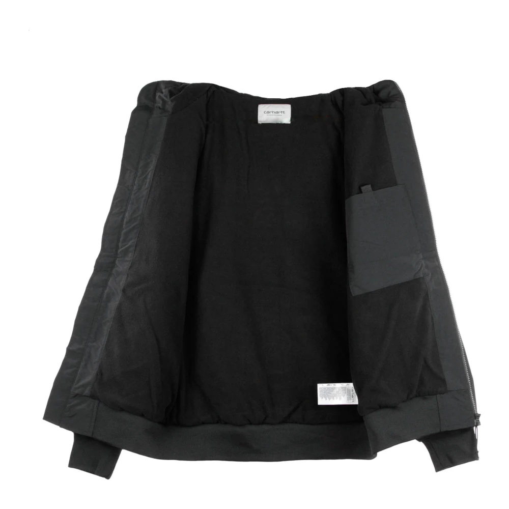 Carhartt WIP Capuchonzeiljack Zwart Wit Black Heren