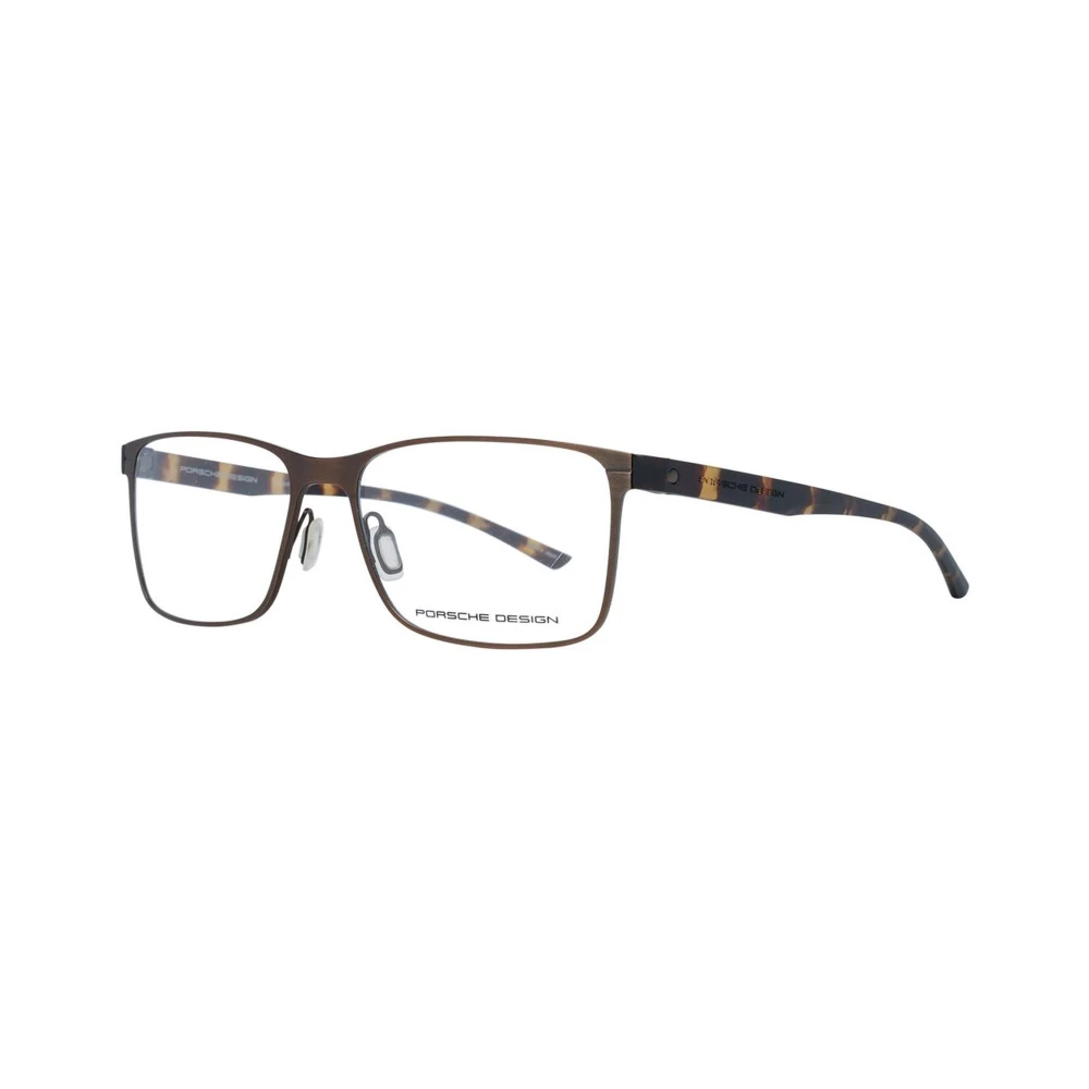 Porsche Design Men's Brown Titanium Optical Frames With Demo Glasses