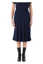 navy-geplooide-midi-rok