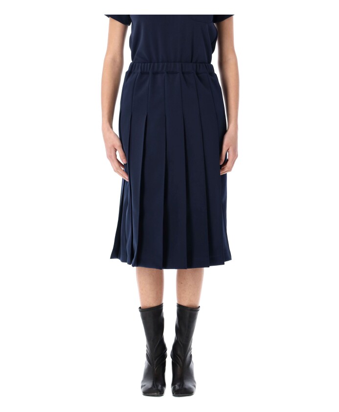 navy-geplooide-midi-rok