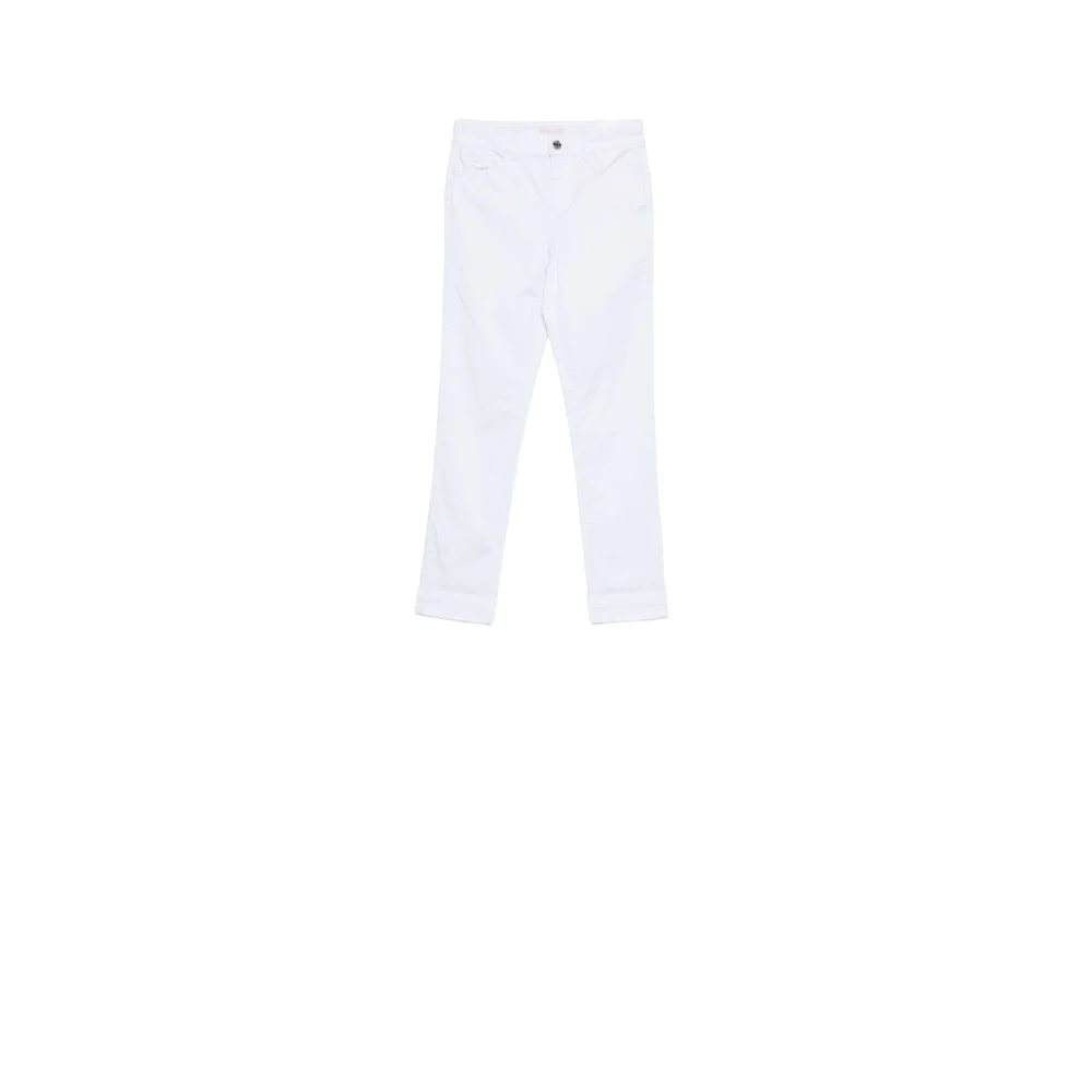 Liu Jo Donna Bianco - Straight Pantaloni - Trousers - W29