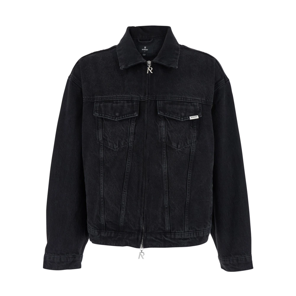 Represent Men's Black Denim Jackets, S, R4 Denim Jacket