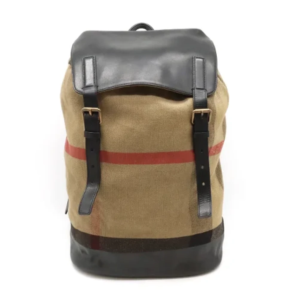 Burberry Vintage Pre-owned Canvas backpacks Brown Dames