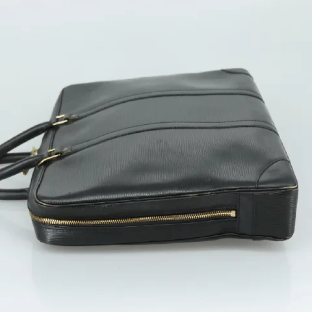 Louis Vuitton Vintage Pre-owned Leather briefcases Black Dames