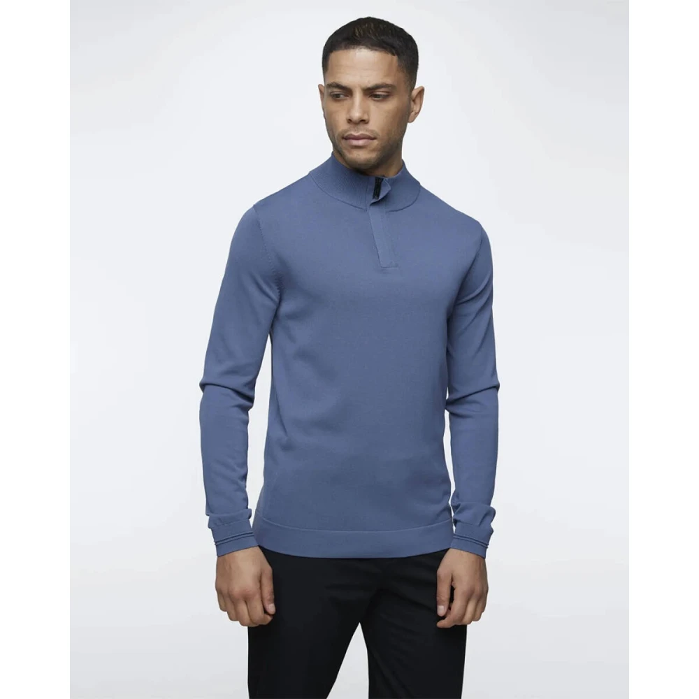 Genti Stijlvolle Pullover Sweater Blue Heren