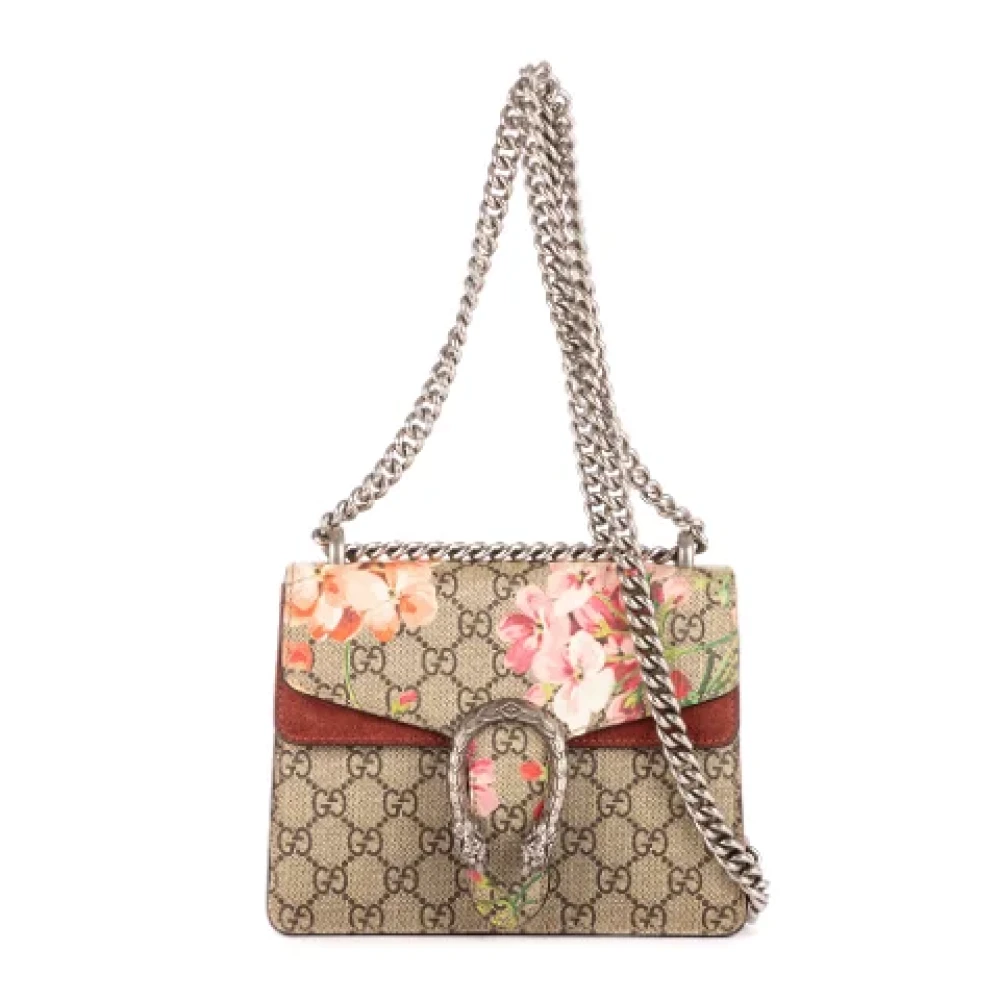 Gucci Vintage Pre-owned Canvas gucci-bags Beige Dames