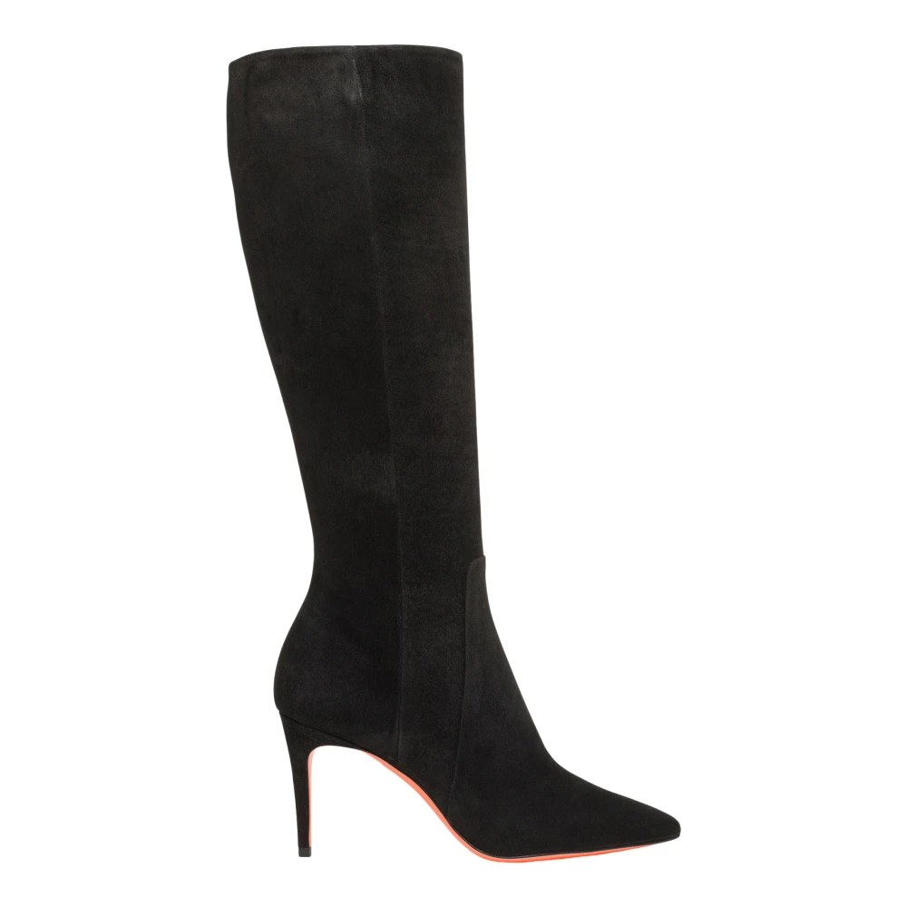 Santoni Femme Noir - Shoes > Boots > Heeled Boots