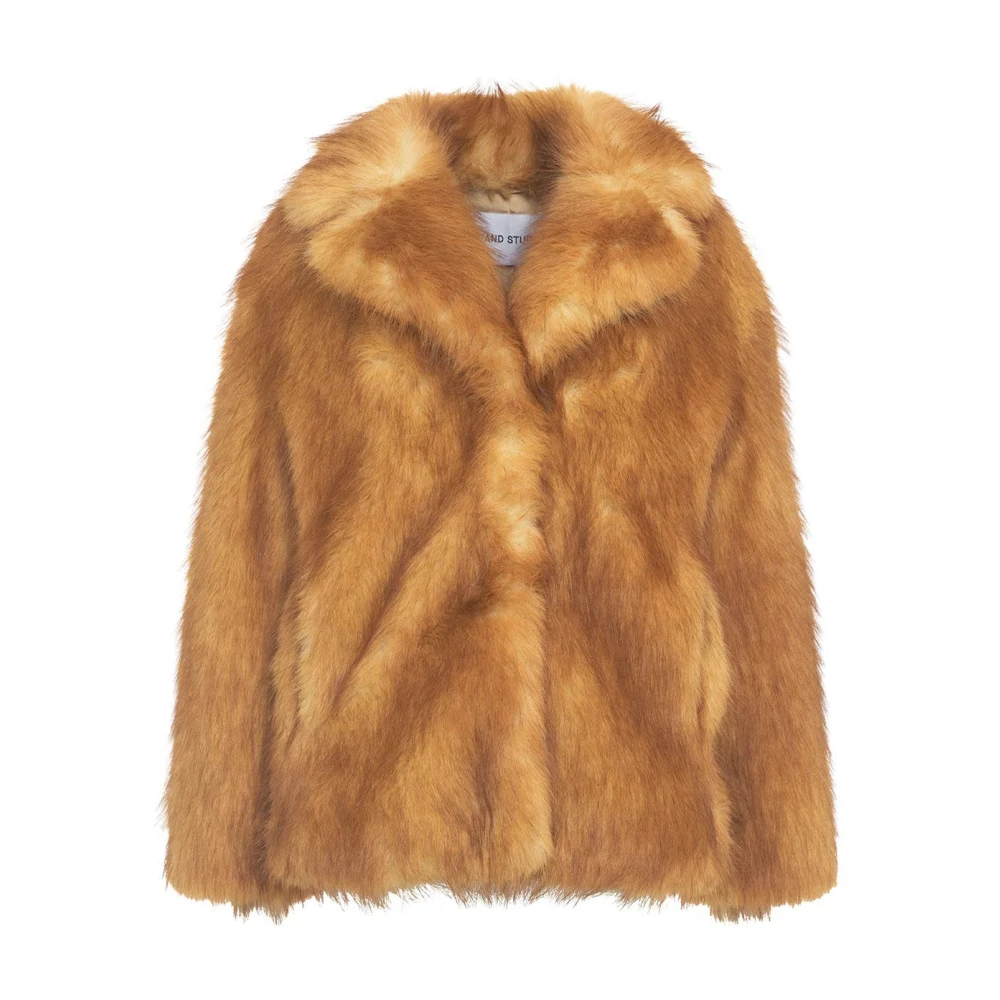 Luksuriøs Faux Fur Shearling Jakke