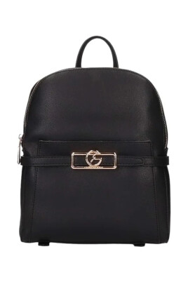 black-eco-leather-womens-backpack-with-front-logo