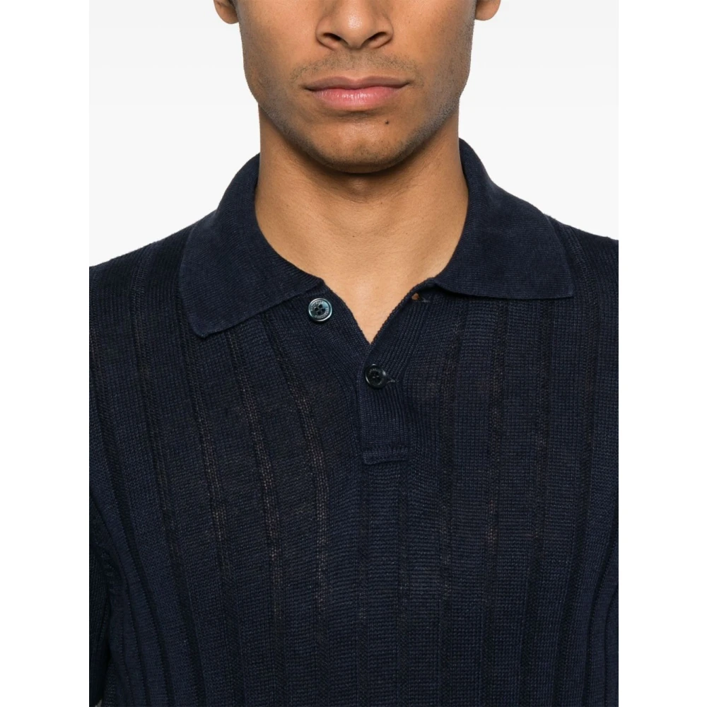 BRUNELLO CUCINELLI Stijlvolle T-shirts en Polos Blue Heren