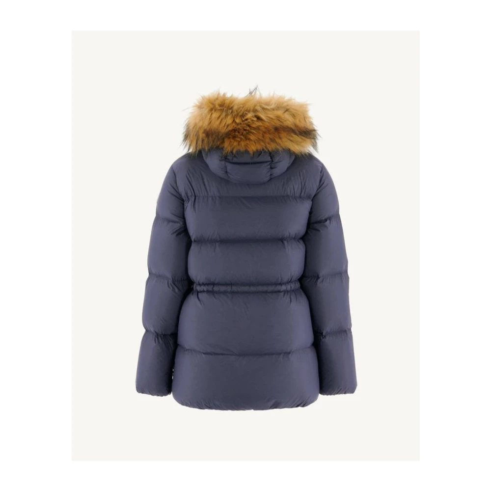 Jott Luxe Winterjas met Capuchon Blauw Blue Dames