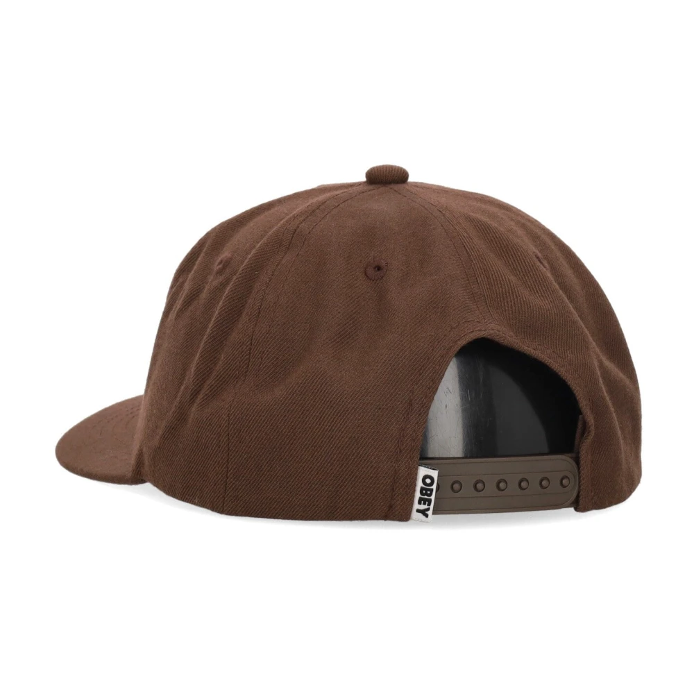 Obey Klassieke Snapback Bruine Gebogen Klep Pet Brown Heren