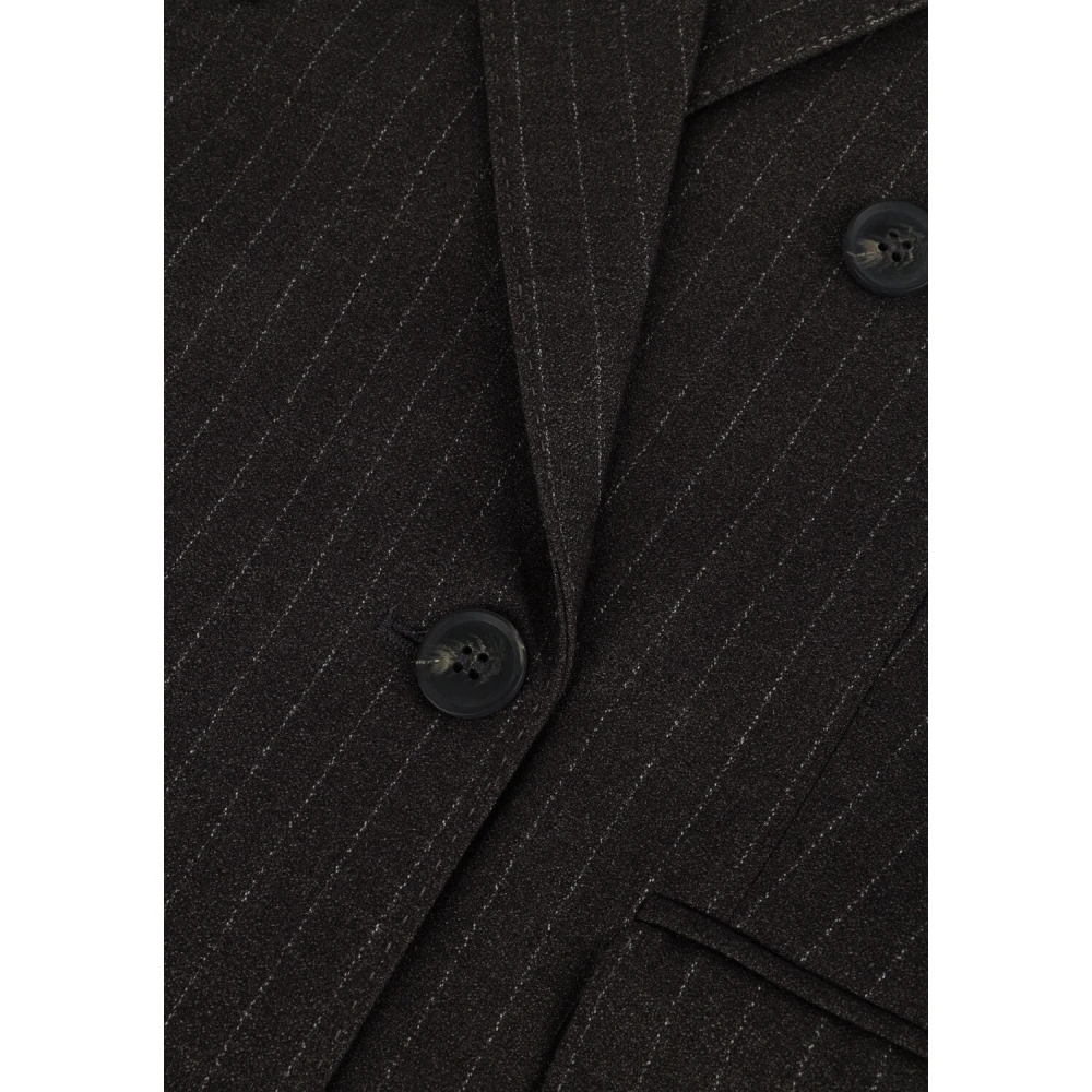 Aaiko Pinstripe Blazer Heidy Zwart Black Dames