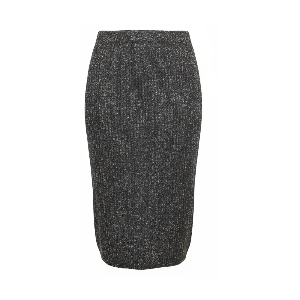 D.exterior Donna Grigio Pencil Skirt