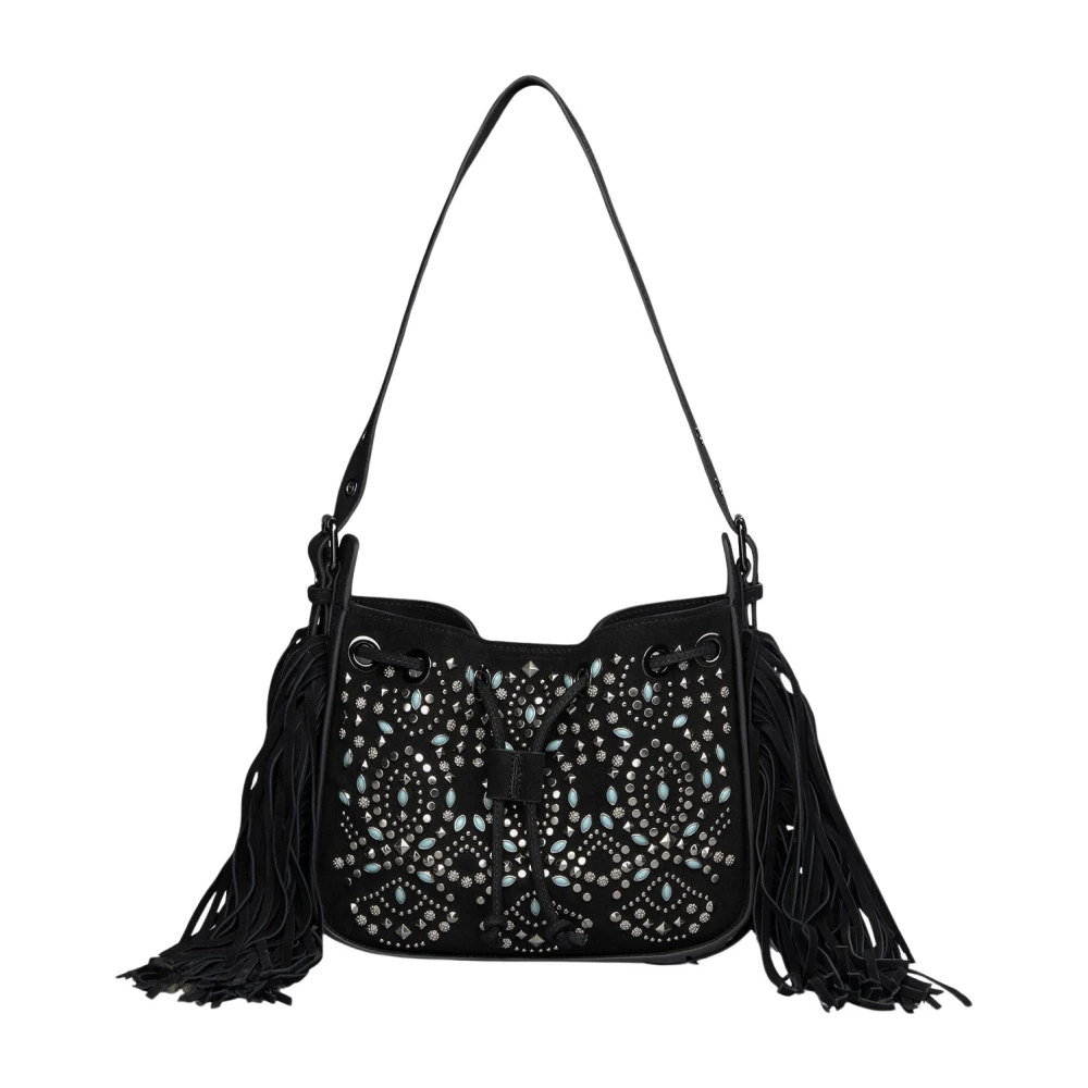 Alma en Pena Schoudertas studs Black Dames