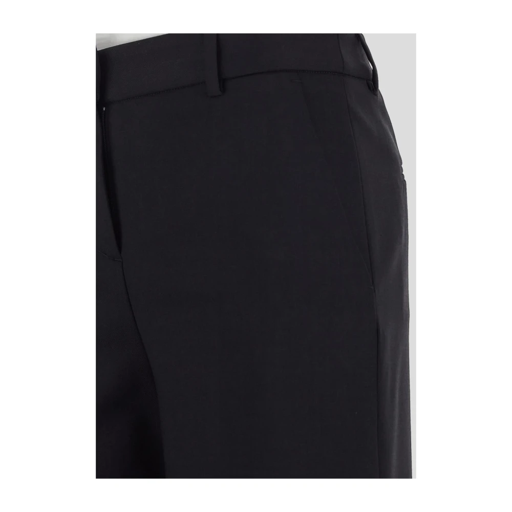Lardini Wollen Klassieke Broek Black Dames