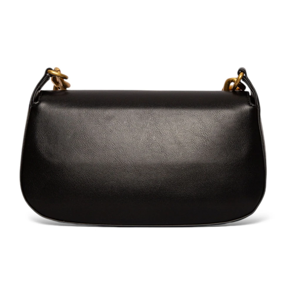 ViCOLO Eco-lederen schoudertas in Nero Black Dames