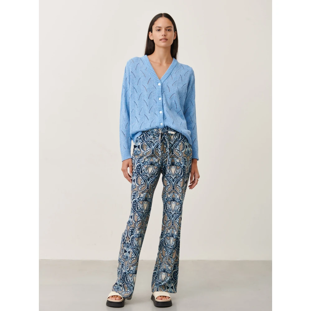 Jane Lushka Elegant Light Blue Cardigan Blue Dames