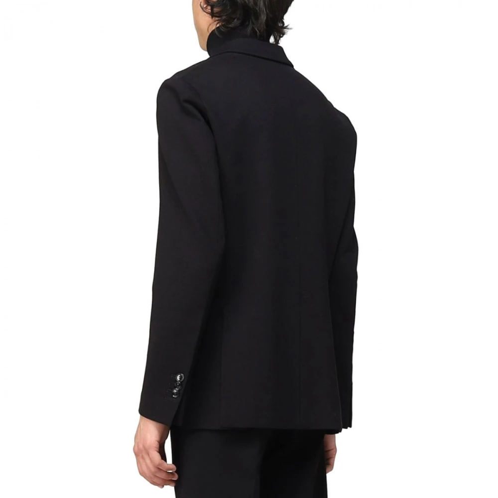 Liu Jo Stijlvolle Jersey Blazer Black Heren